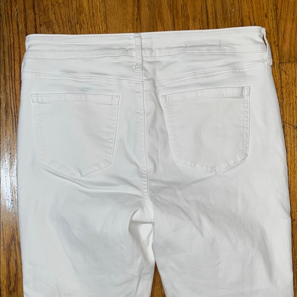 NYDJ Marilyn Straight Lift Tuck Technology Cool Embrace White Jeans Size 8 - Picture 9 of 9